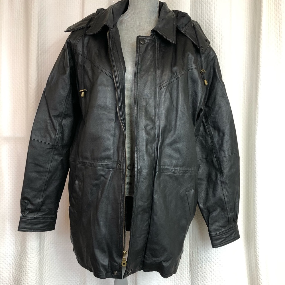 Leather Gallery Jacket. Size XL
